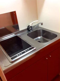 電気コンロなのでお掃除簡単!