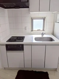 2口ガスコンロで料理好き良し♪調理スペースも十分♪