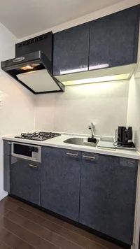 2口ガスコンロで料理好き良し♪調理スペースも十分♪