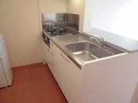 便利な2口コンロ付きキッチン。・