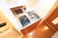 2口コンロ(手前のみⅠH専用)お掃除が楽チン