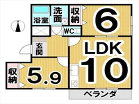 「コーポピュア」間取図画像
