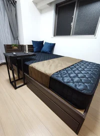 しっかりとしたベッド♪