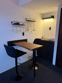 食器・調理器具完備のキッチン