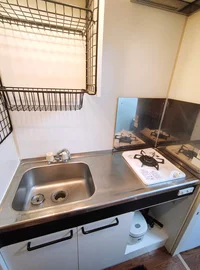 ガスコンロ付き♪自炊がはかどります♪