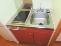 2口の電気コンロまたはIHコンロとなります