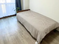 ベッドはシングルサイズとなっています。