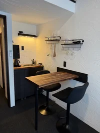 食器・調理器具完備のキッチン