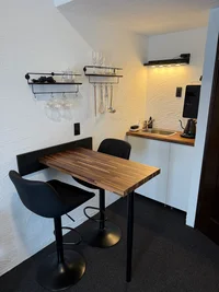 食器・調理器具完備のキッチン