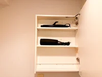 ヘアドライヤー、ヘアアイロン完備！