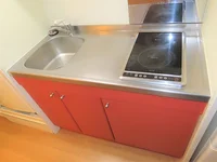 2口の電気コンロまたはIHコンロとなります