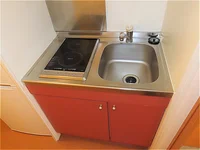 2口の電気コンロまたはIHコンロとなります