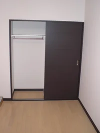 クローゼット。収納スペース十分あります