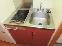 2口の電気コンロまたはIHコンロとなります