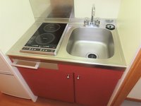 2口の電気コンロまたはIHコンロとなります