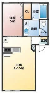 「マンスリー経田」間取図画像