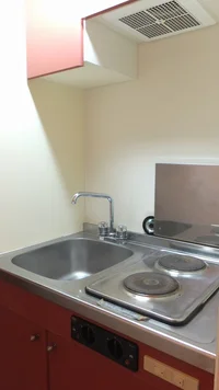 2口の電気コンロ