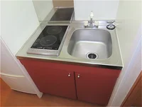 2口の電気コンロまたはIHコンロとなります