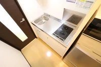 お掃除らくらく2口コンロ付(手前のみⅠH専用)ワイドキッチン