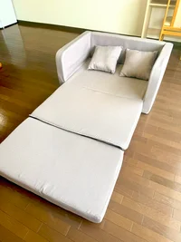 ソファベッド展開