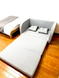 ソファベッド展開