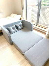 ソファベッド展開