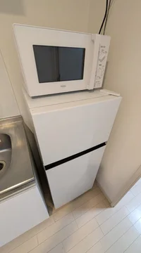 冷蔵庫・電子レンジ・ケトル完備♪