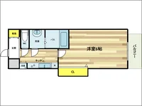 シンプルで使い勝手のいいお部屋です。