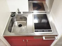 2口ラジエントヒーター付き。部屋により設備が異なる場合あり。