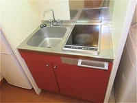 2口の電気コンロまたはIHコンロとなります