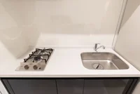 2口ガスコンロで料理好き良し♪調理スペースも十分♪