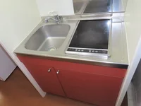 2口の電気コンロまたはIHコンロとなります