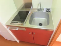 2口の電気コンロまたはIHコンロとなります