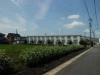 窓外には、豊かな緑が広がります。