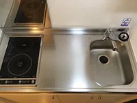 広い調理スペースもあり、料理好きの方にオススメです。