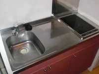 ２口電気コンロ　広めのキッチン