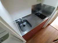 シングルレバー設置　シンク広めです♪