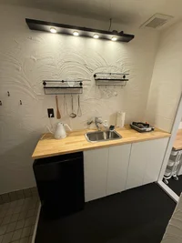 食器・調理器具完備のキッチン