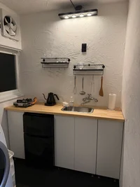 食器・調理器具完備のキッチン