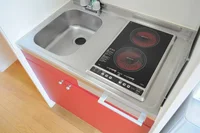 電熱タイプのコンロが２口