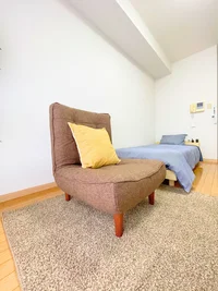 ソファー付きで快適