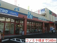 コノミヤ様まで340m