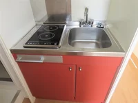 2口の電気コンロまたはIHコンロとなります