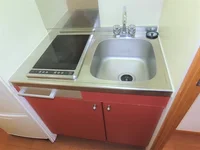 2口の電気コンロまたはIHコンロとなります