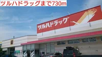 ツルハドラッグまで730m
