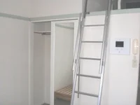 ロフトとあわせて収納スペースたっぷりです