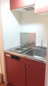 2口の電気コンロ