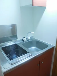 2口の電気コンロ