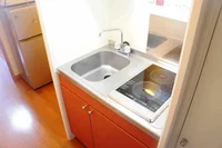 電気コンロ二口付いております!