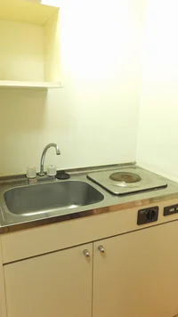 1口の電気コンロ